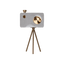 Modern Camera-Style – Clear Acrylic with Gold Accents - 150 - Office Empire