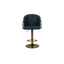 Elegant Blue Bar Stool with Gold Base - H105