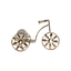 Golden Tricycle – Decorative Vintage Bicycle piece - Office Empire