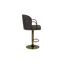 Elegant Blue Bar Stool with Gold Base - H105
