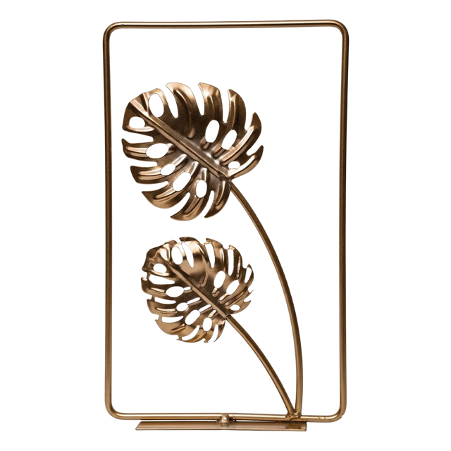 Gilded Monstera Decor - S-7
