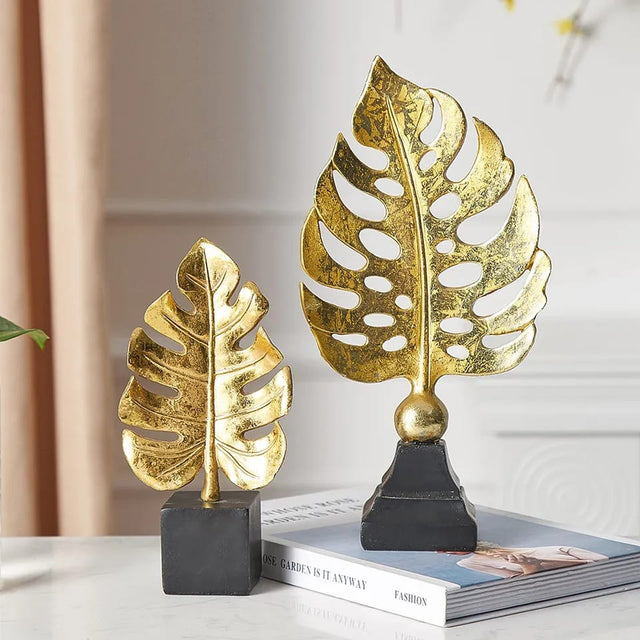 Creative Modern Decor Golden Leaf Ornament