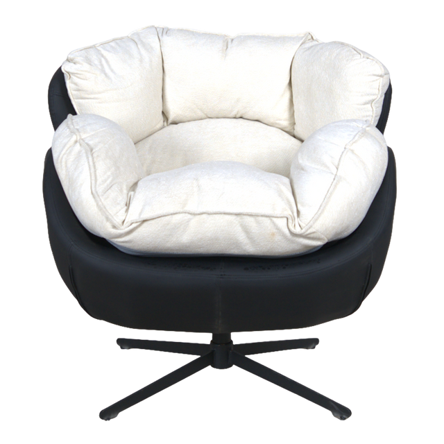 Eclips Curved Lounge Chair with circular Base S-60