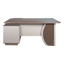 Hybrid Wood & Beige L-Shape Table - X7116/X7118