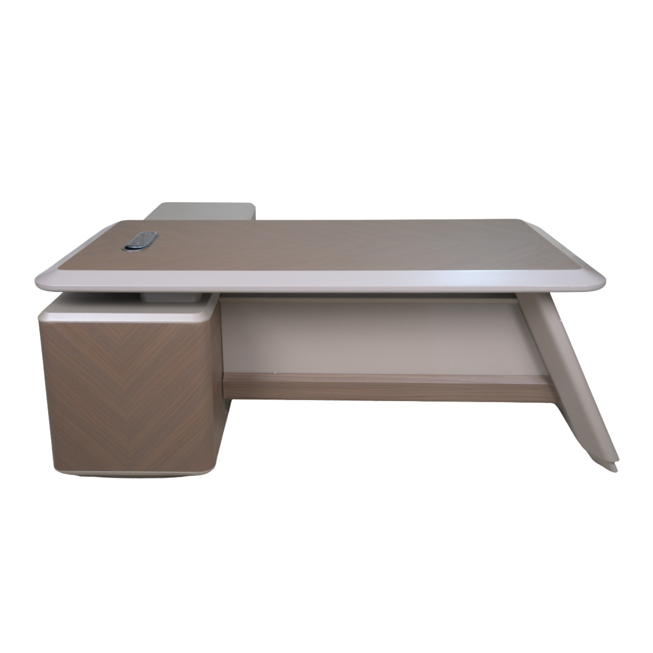 Linear Wood-Tone L-Table 2.0 - AD-T2529