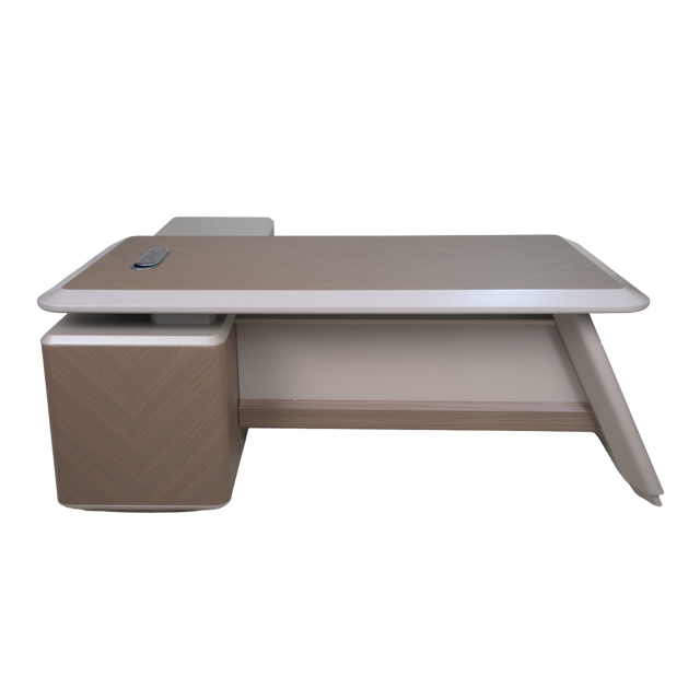Linear Wood-Tone L-Table 2.0 - AD-T2529