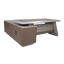 Linear Wood-Tone L-Table 2.0 - AD-T2529