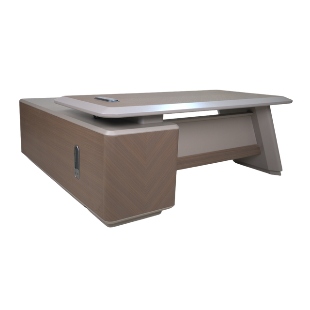 Linear Wood-Tone L-Table 2.0 - AD-T2529