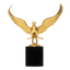 Flaming Gold Bird Decor - K1