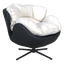 Eclips Curved Lounge Chair with circular Base S-60