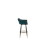Luxury Velvet Bar Stool with Gold Base - A629