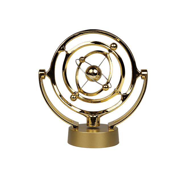 Orbit Motion Kinetic Sculpture – Spinning Desktop Decor B022 - Office Empire