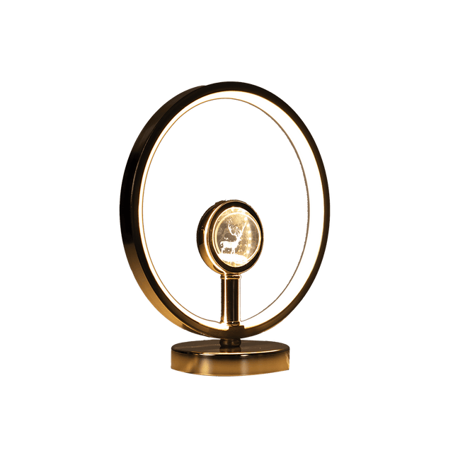 Golden Halo LED Table Lamp – X007 - Office Empire