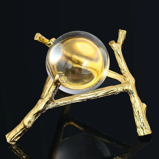 Creative Crystal Ball with Metal Stand