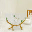 Glass Bowl with Gold Twig Base - Decoration Piece