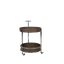 Modern Tea Trolley with Two Tier Storage and Casters - C3