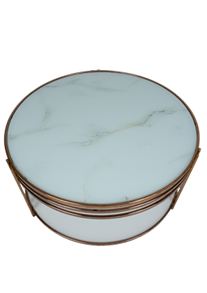 Luxury Center Table 8001 | Gold Glass Coffee Table Pakistan