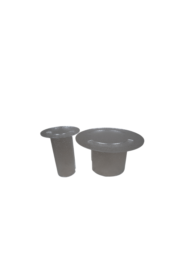 Modern Glass Center Table Set of 2 - Pedestal Side Tables