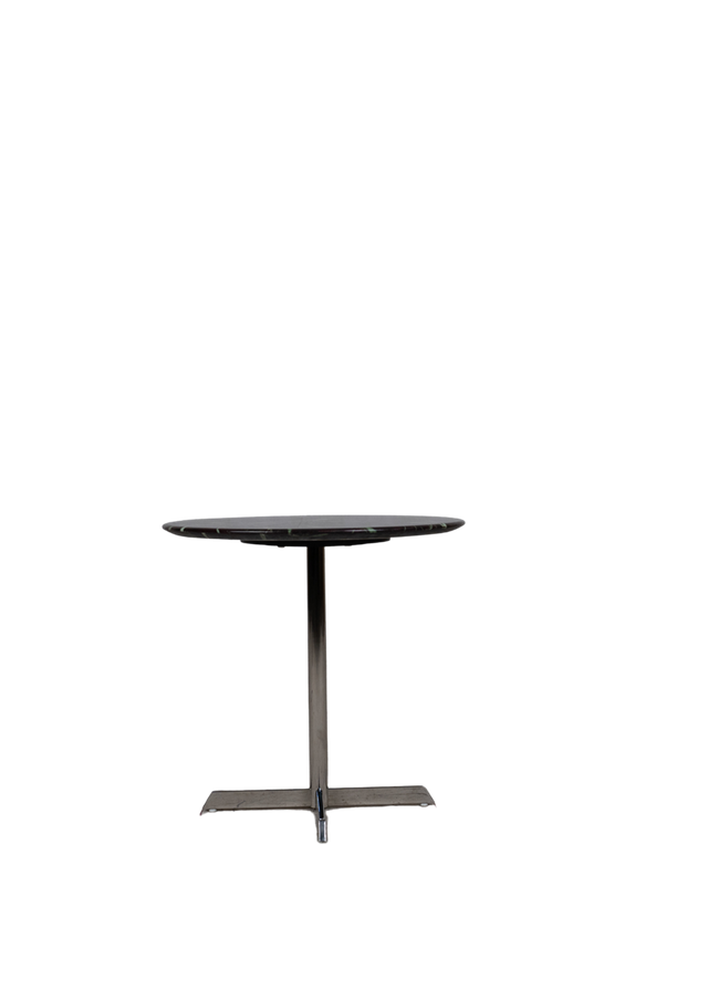 Marble Side Table with Metal Base - B59