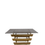 Modern Glass Center Table with Stone Base - BXG-6