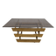 Modern Glass Center Table with Stone Base - BXG-6