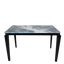 Modern Blue Vein Stone Dining Table B263 with Black Wood Base