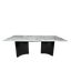 Luxury Grey Marble Dining Table Set in Pakistan - T-2519