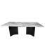 Luxury Grey Marble Dining Table Set in Pakistan - T-2519