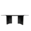 Luxury Grey Marble Dining Table Set in Pakistan - T-2519