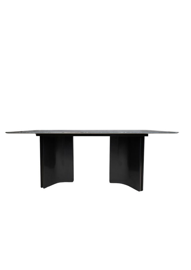 Luxury Grey Marble Dining Table Set in Pakistan - T-2519
