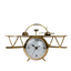 Golden Aviator Table Clock with Propeller Wings -