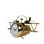 Golden Aviator Table Clock with Propeller Wings -
