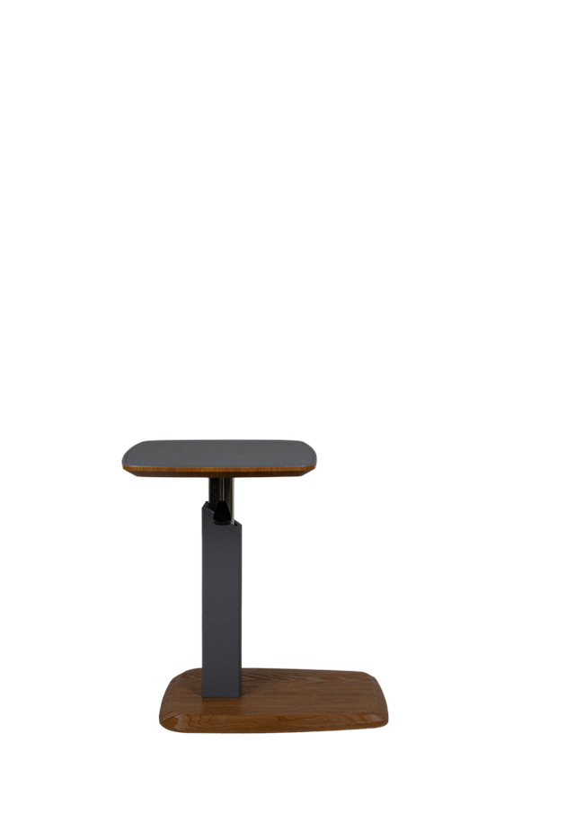 Adjustable Modern Side Table C12-2 with Wood Base