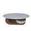 Modern Curved Wood Center Table with Storage CJ024