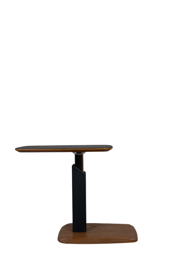 Adjustable Modern Side Table C12-2 with Wood Base