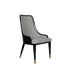 Luxury Upholstered Dining Chair with Brass Accents - 13-1 | Office Empire