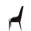 Luxury Upholstered Dining Chair with Brass Accents - 13-1 | Office Empire