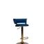 Luxury Velvet Bar Stool H008 with Gold Base - Premium Bar Stools in Pakistan