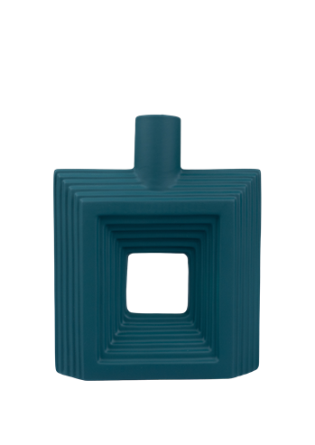 Geometric Rectangular Hollow Ceramic Vases – C-7