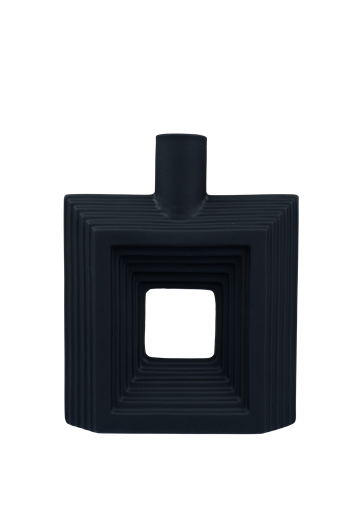 Geometric Rectangular Hollow Ceramic Vases – C-7