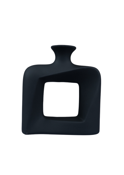 Modern Square Hollow Ceramic Vases – C-1