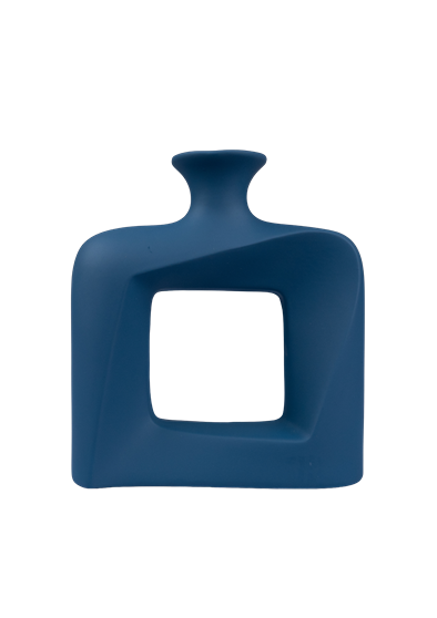 Modern Square Hollow Ceramic Vases – C-1
