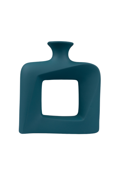Modern Square Hollow Ceramic Vases – C-1