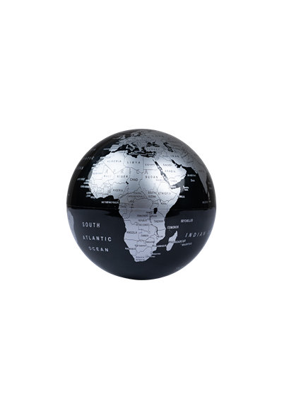 Metallic Globe Egg Ornaments – Luxury World Map Decor