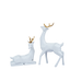 Modern Nordic Deer Figurines with Golden Antlers - 005
