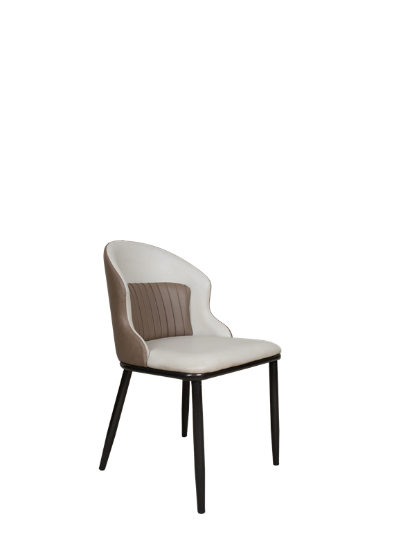 Modern Dining Chair F15 – Two-Tone Upholstered Accent Chair