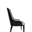 Luxury Upholstered Dining Chair with Brass Accents - 13-1 | Office Empire