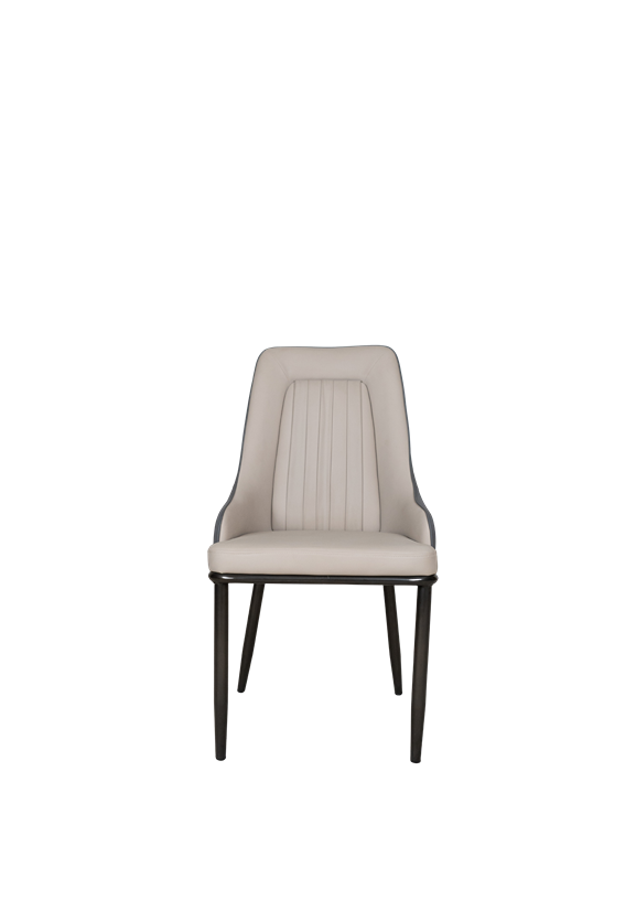 Upholstered Dining Chair with Vertical Stitching - F38  - Office Empire