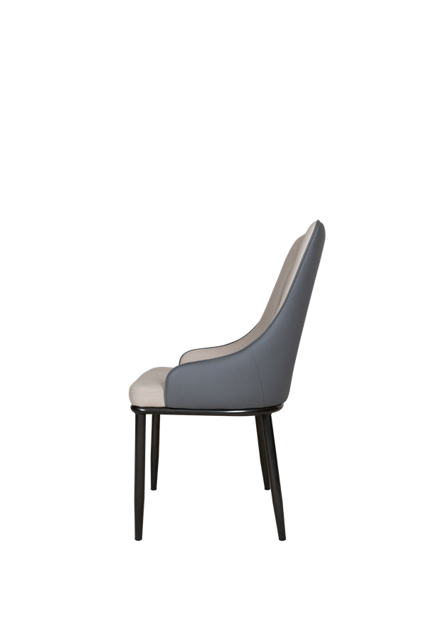 Upholstered Dining Chair with Vertical Stitching - F38  - Office Empire