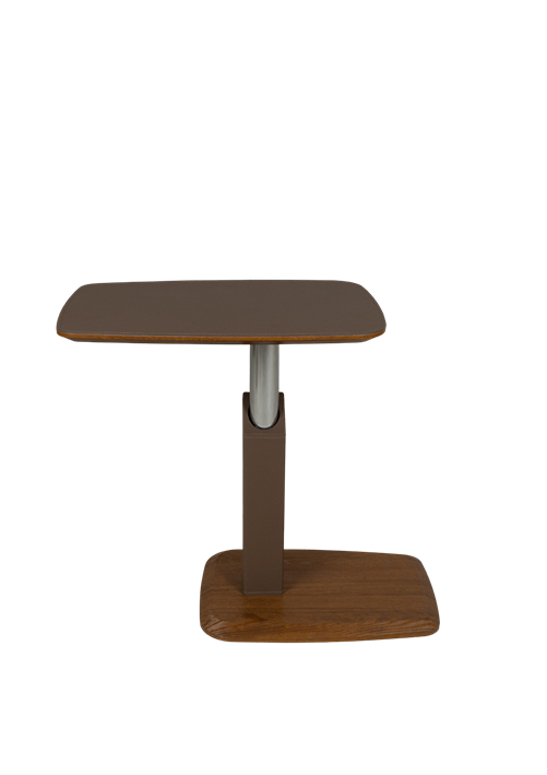 Adjustable Modern Side Table C12-2 with Wood Base